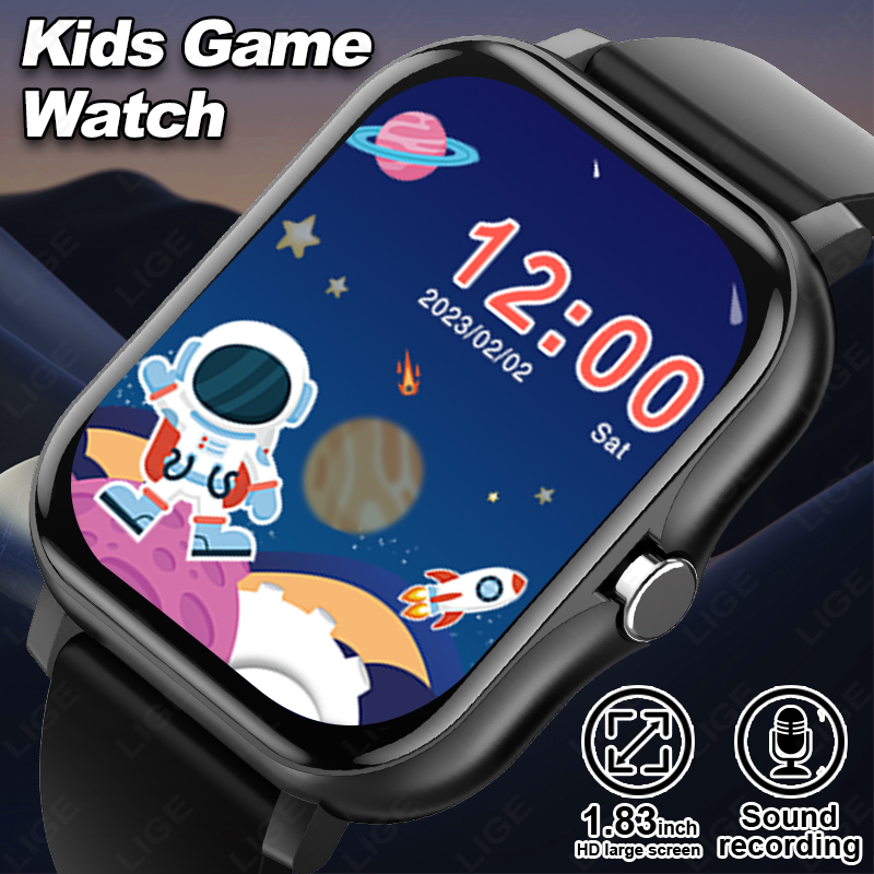 Music Audiobook - LIGE 2025 Audiobook เด็ก Smartwatch แฟชั่นกีฬาเด็กผู้หญิงเกมสมาร์ทนาฬิกาเด็กนาฬิกาอิเล็กทรอนิกส์กันน้ําของขวัญนักเรียน