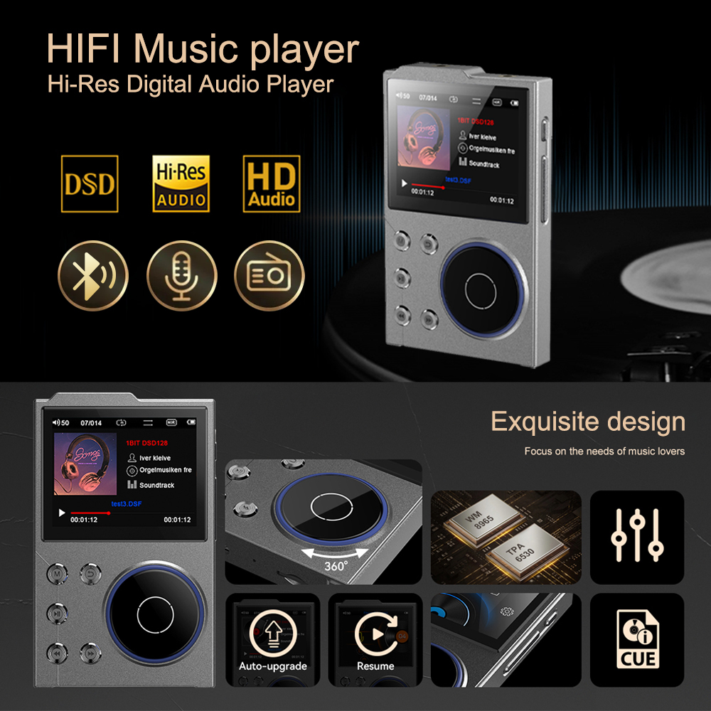 เครื่องเล่นเพลง MP3 ดิจิตอล Hi - Music Audiobook บทวิจารณ์และราคา