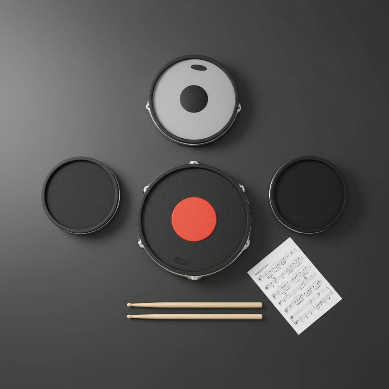 แผ่นยางปิดกลองและฉาบ ลดเสียงรบ - Drum Practice Pad บทวิจารณ์และราคา