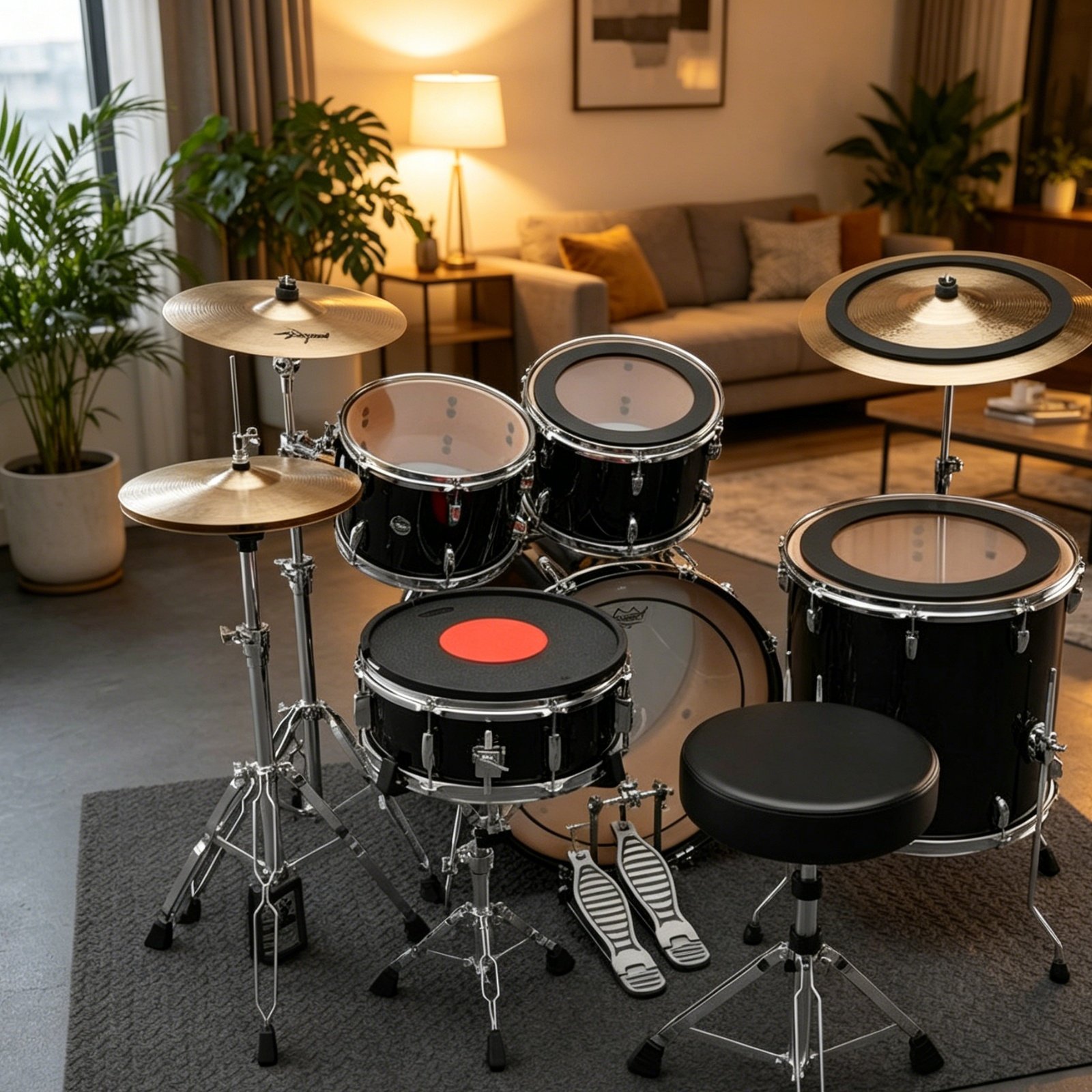 แผ่นยางปิดกลองและฉาบ ลดเสียงรบ - Drum Practice Pad บทวิจารณ์และราคา