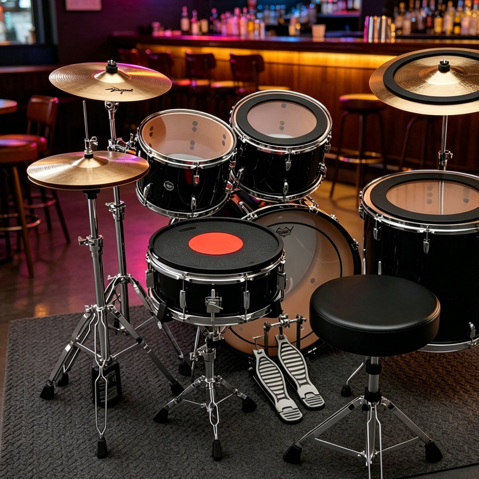 แผ่นยางปิดกลองและฉาบ ลดเสียงรบ - Drum Practice Pad บทวิจารณ์และราคา