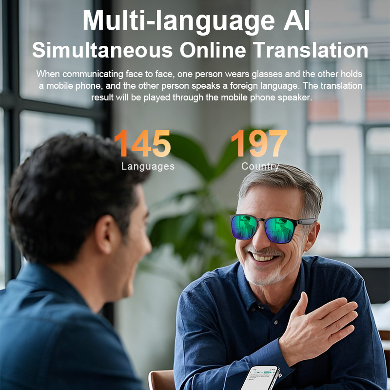 แว่นตาอัจฉริยะบลูทูธ AI แปลภาษ - Audio Music To Video Ai Free บทวิจารณ์และราคา