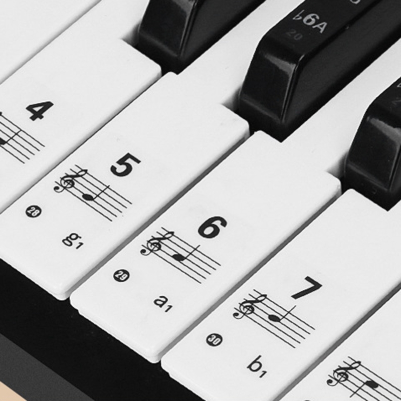 สติกเกอร์คีย์บอร์ดเปียโนแบบใส  - Keyboard Piano 61 Key บทวิจารณ์และราคา