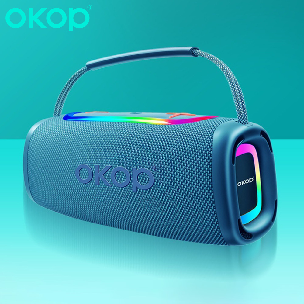 ลำโพงบลูทูธ OKOP, ไฟ RGB แบบพก - Audio Music To Video Ai Free บทวิจารณ์และราคา