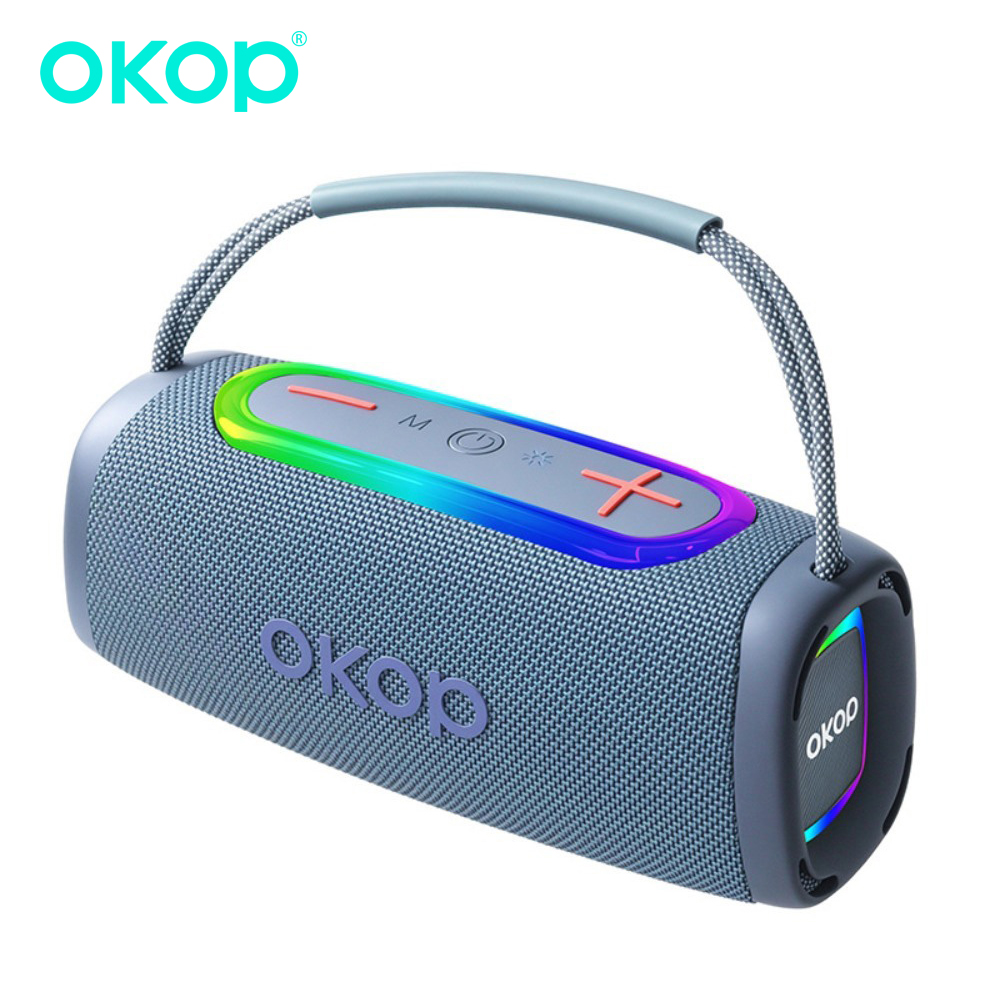 ลำโพงบลูทูธ OKOP, ไฟ RGB แบบพก - Audio Music To Video Ai Free บทวิจารณ์และราคา