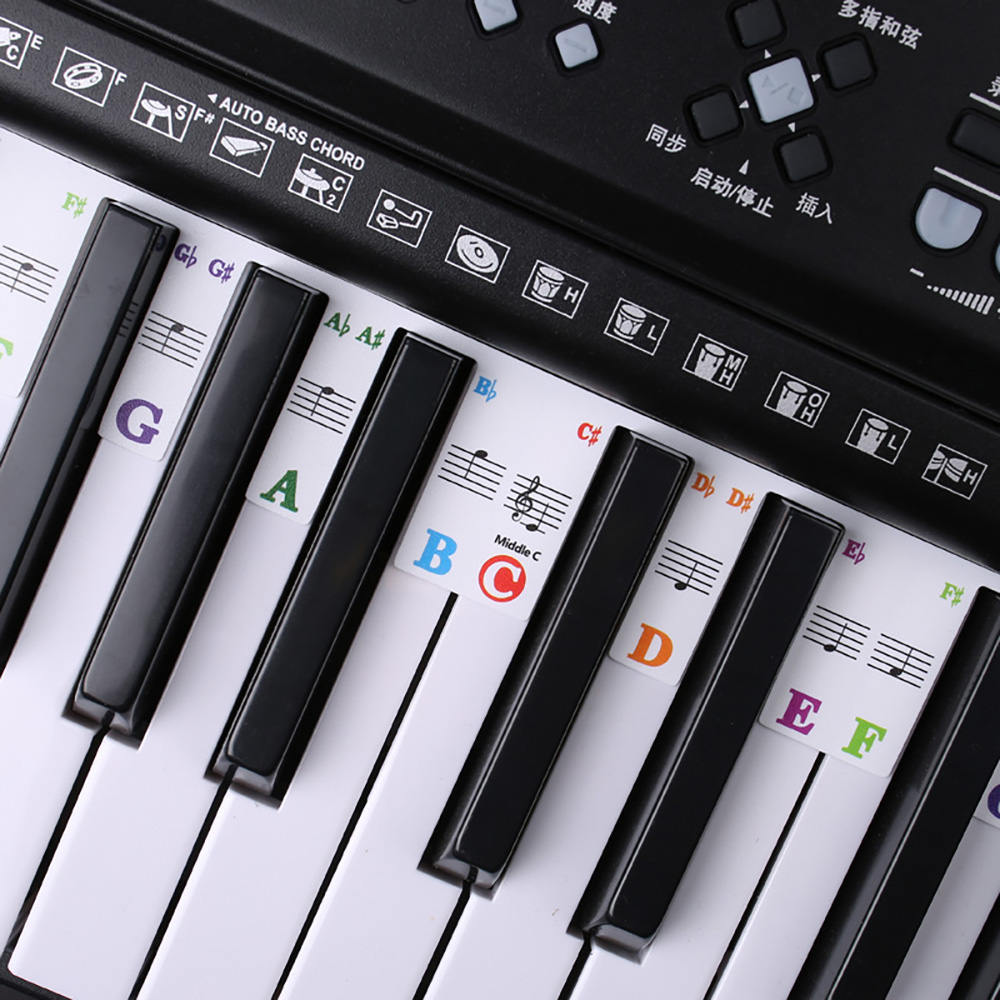 สติ๊กเกอร์แป้นพิมพ์เปียโน 88/6 - Keyboard Piano 61 Key บทวิจารณ์และราคา