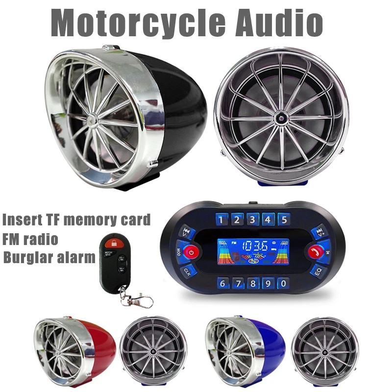 ลำโพงบลูทูธขยายเสียงติดรถมอเตอ - Audio Music Mp3 บทวิจารณ์และราคา