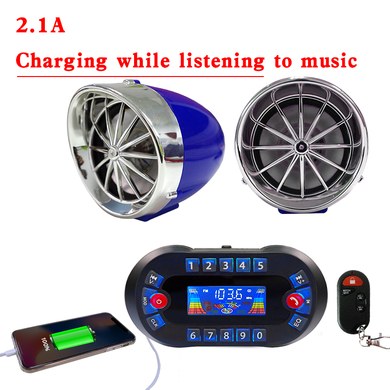 ลำโพงบลูทูธขยายเสียงติดรถมอเตอ - Audio Music Mp3 บทวิจารณ์และราคา