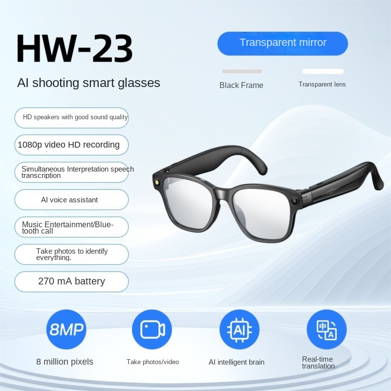 แว่นตาอัจฉริยะ AI กล้อง 800W โ - Audio Music To Video Ai Free บทวิจารณ์และราคา