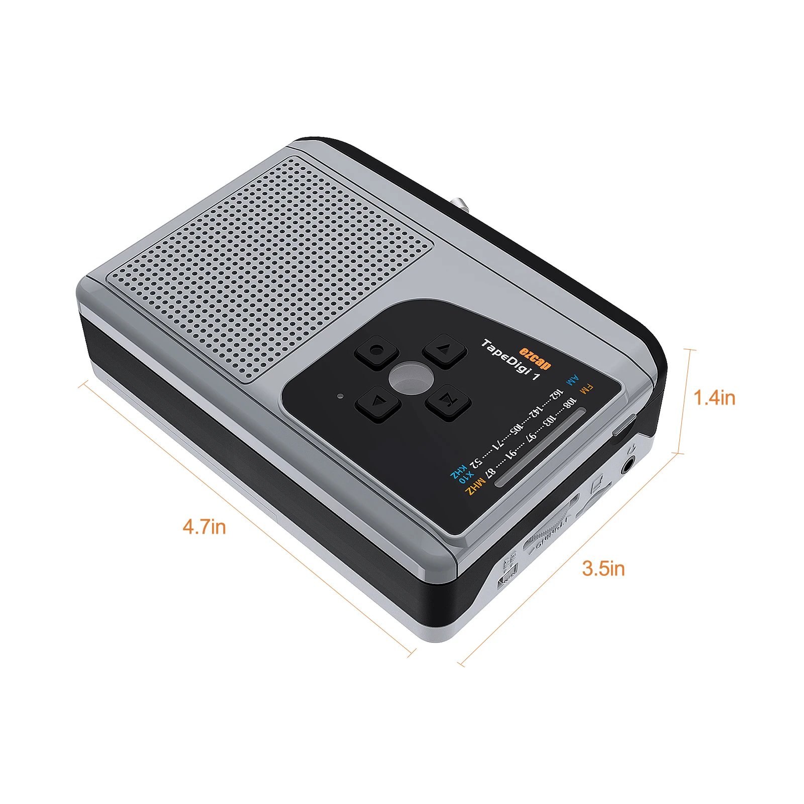 เครื่องเล่นเทปคาสเซ็ตแบบพกพา A - Audio Music Mp3 บทวิจารณ์และราคา