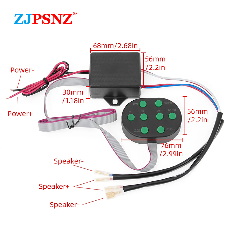 12V 8 โทน Musical Air Horn ไฟฟ - Audio Music Box บทวิจารณ์และราคา