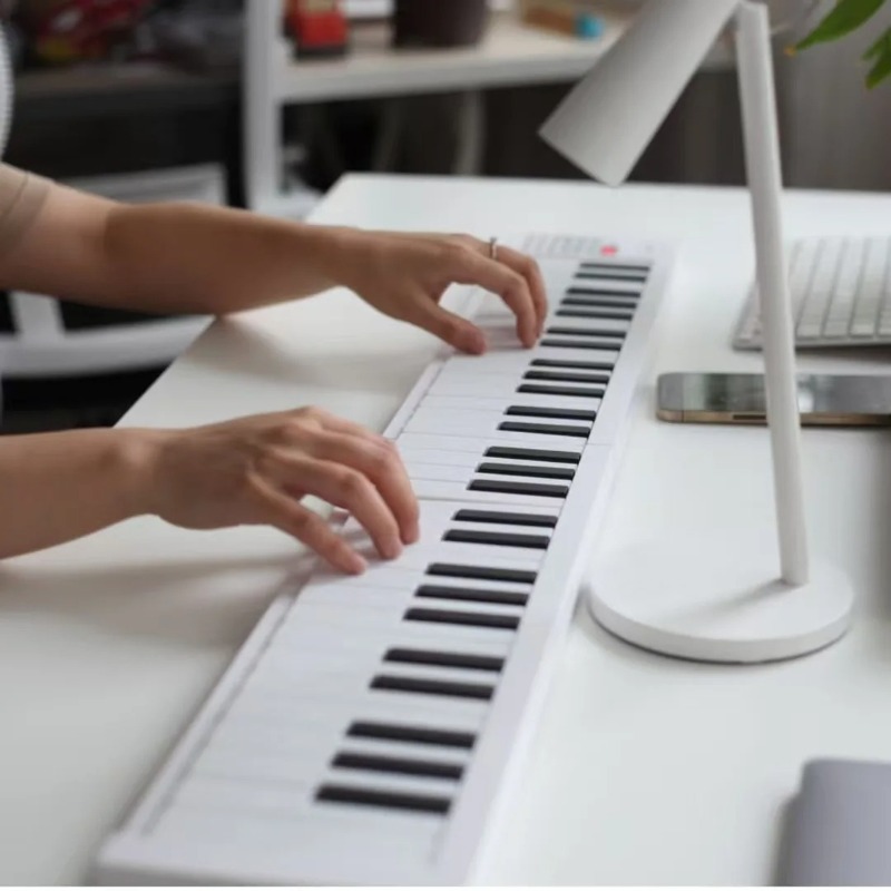 คีย์บอร์ดอิเล็กทรอนิกส์แบบพับไ - Keyboard Piano 61 Key บทวิจารณ์และราคา