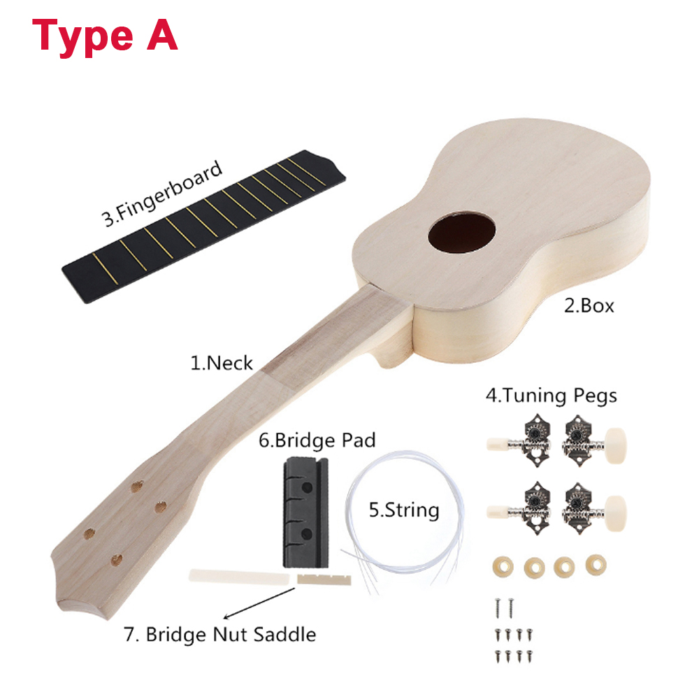 DIY Ukulele 21 นิ้วชุดกวาง Sou - Ukulele Beginner Kit บทวิจารณ์และราคา