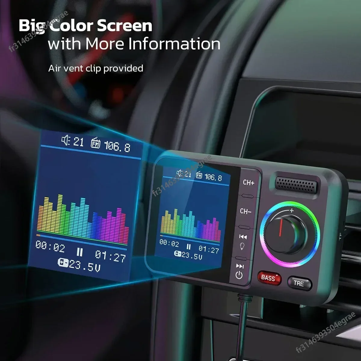 เครื่องส่งสัญญาณ FM ไร้สายพร้อ - Audio Music Mp3 บทวิจารณ์และราคา